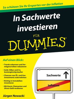 cover image of In Sachwerte investieren f&uuml;r Dummies